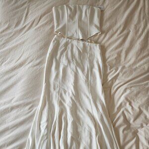 NWT Reformation Haisley 2 piece Ivory Dress